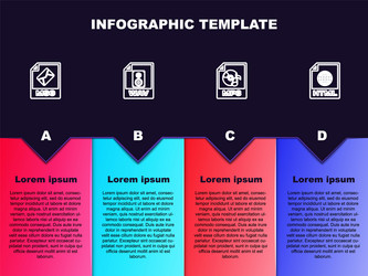 set line msg file document wav mp3 and html vector image