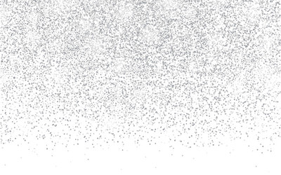 silver dust falling glitter texture greeting vector