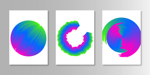 Abstract covers cyan magenta colors backgrounds Vector Image