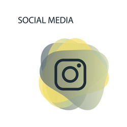 Camera icon social media instagram vector