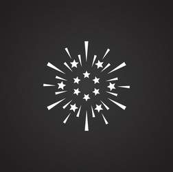 sparkle icon on background for graphic and web vector image