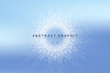 Abstract Data Network Visualization vector image