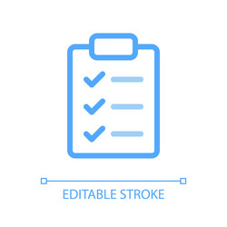 checklist pixel perfect color linear ui icon vector image
