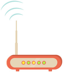 router wi fi connection technological device vector image