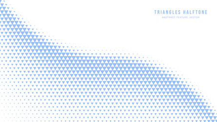 triangle halftone geometric pattern smooth curved vector image