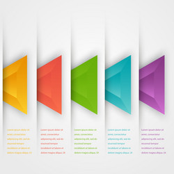 Abstract triangles template object web vector