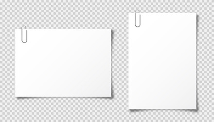 realistic blank paper sheet in a4 format vector image