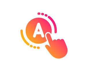 ab testing icon ui test button sign vector image
