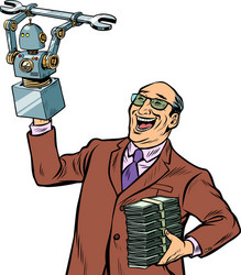 Robot Inventor and Engineer vector image