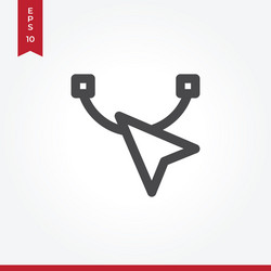 Cursor icon in modern style for web site vector