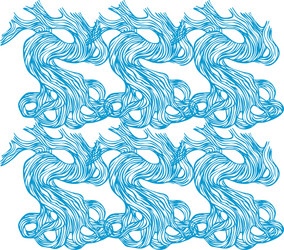 pattern with hand drawn branch and trunk of trees vector image