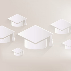Academic cap icon study hat symbol Royalty Free Vector Image