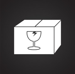 box icon on background for graphic and web design vector image