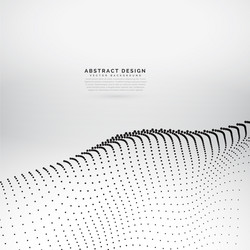 Dynamic Particle Flow Background vector image
