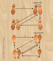 Salsa Basic Steps Printable Guide.pdf Salsa basic steps Royalty Free Vector Image - VectorStock