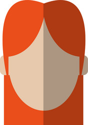 faceless woman icon image vector