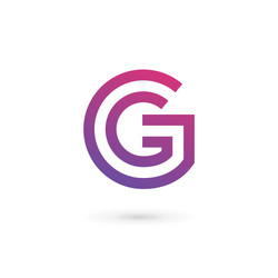 Letter g logo template colorful Royalty Free Vector Image