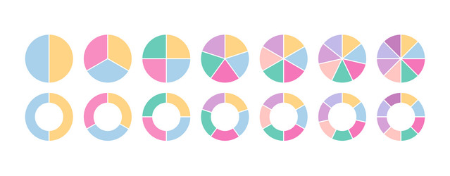 ring section template circular structure chart vector image