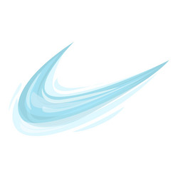 abstract blue shape swirling and flowing vector image