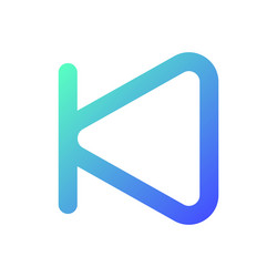 skip previous button pixel perfect gradient vector image
