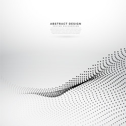 background make of particle array mesh vector image