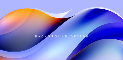 abstract elegant flowing shapes background fluid vector image