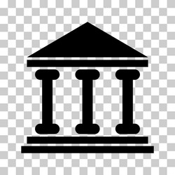 building university architecture icon museum vector image
