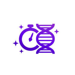 Fast dna test icon genetic testing vector