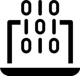 binary coding icon eps file vector image