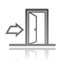 Exit Navigation Concept vector image