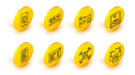 set line assembly software web developer vector image