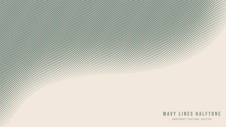 wavy lines halftone engraving pattern abstract vector image