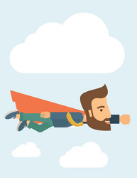 super businessman vector