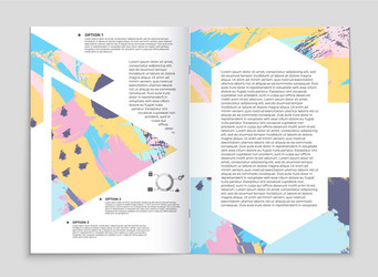 abstract layout background set for art vector image