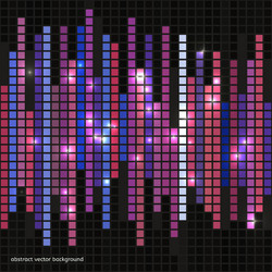 abstract squares equalizer background vector image