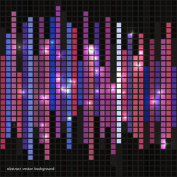 Abstract squares equalizer background vector