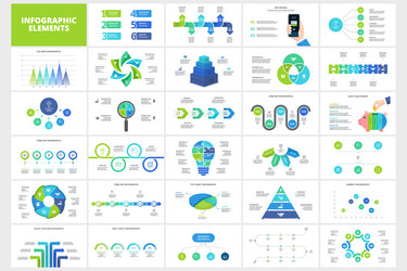 Infographic Presentation Slides - Data Visualizati vector image
