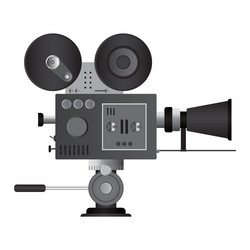 vintage cinema projector isolated vector