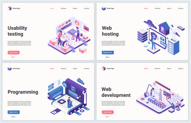 Web Development & Programming Icons vector image