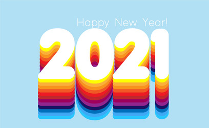 2021 new year abstract shiny color design element vector