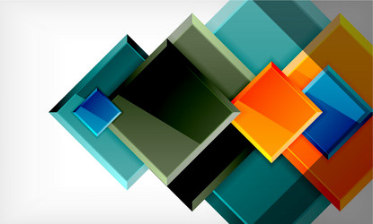 colorful square and rectangle blocks background vector image