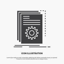 Script Icon - Development Program vector image