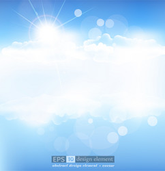 Cloudy blue sky Royalty Free Vector Image - VectorStock