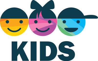 Kawaii avatars collection simple style kids head Vector Image