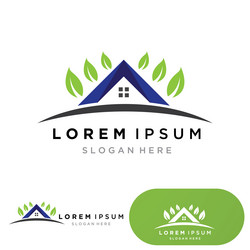 Home and house property construction logo Vector Image