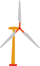 wind turbine icon image vector