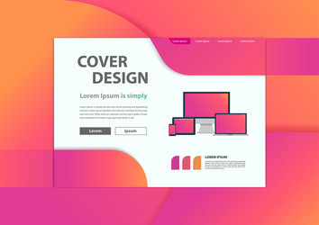 Web development website banner minimal geometric vector