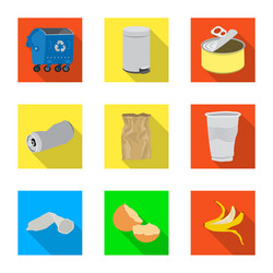 design dump and sort icon set vector image