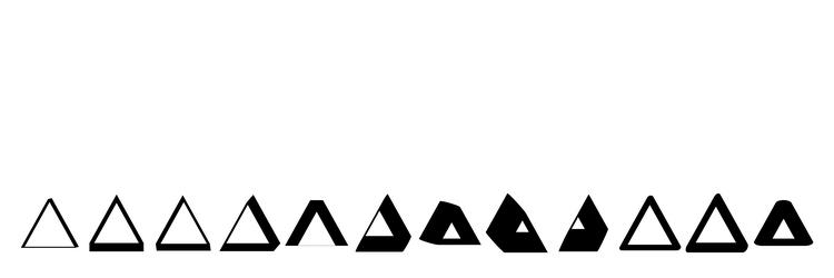 triangle geometric abstract irregular asymmetric vector image
