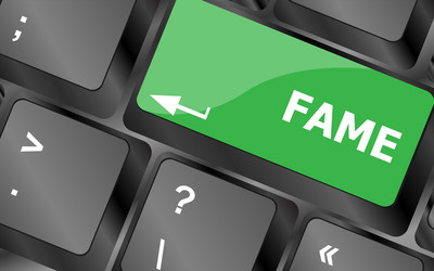 computer keyboard with fame key keys vector image